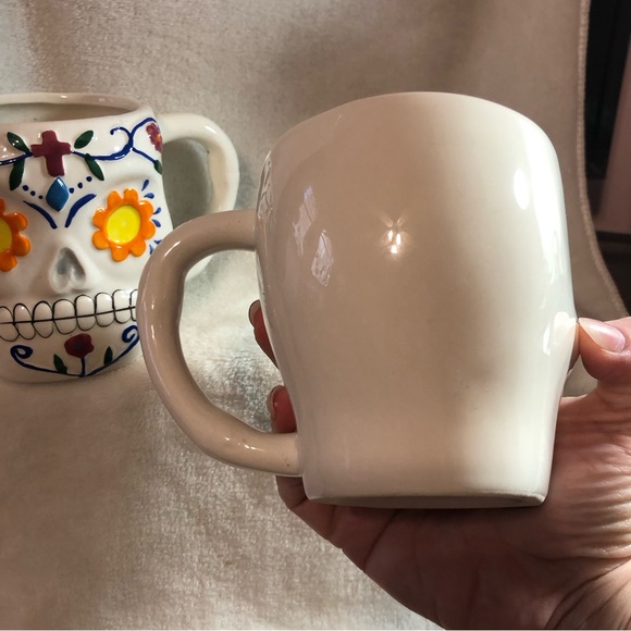Dia de los Muertos Day of the Dead sugar skull coffee mugs -set of 2 - Picture 6 of 9